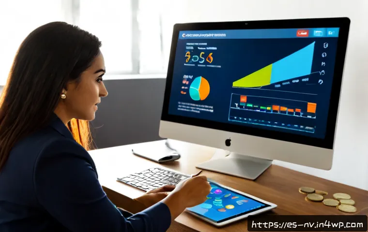 고객 행동 데이터를 활용한 니즈 분석 - Photorealistic Spanish retail business analyst reviewing customer behavior patterns at a clean moder...